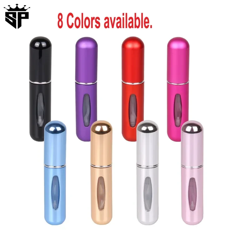 SP Dealz Portable Mini Perfume Refillable Atomizer Container, Portable Perfume Spray Bottle, Travel Perfume Scent Pump Case Fragrance Empty Spray Bottle for Traveling and Outgoing(5 ml)