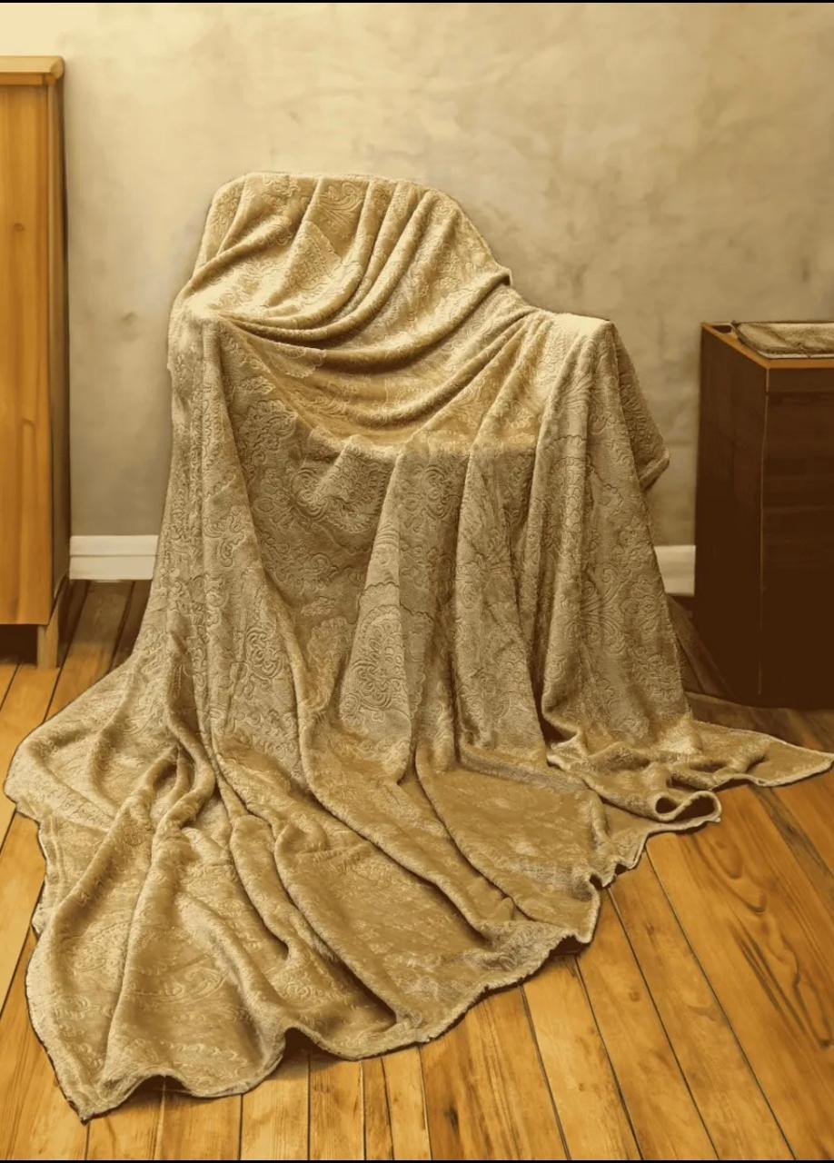 LUXURY SOFT (AC) EMBOSSED FLEES BLANKET FOR DOUBLE BED KING SIZE-- SUPER SOFT FLUFFY BLANKET