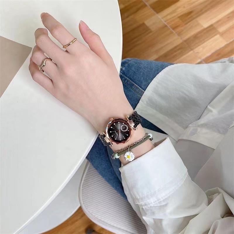 GOGOEY-01 New Fashion Women's Watch Women's Student Steel Band Leisure Sports Quartz Watch