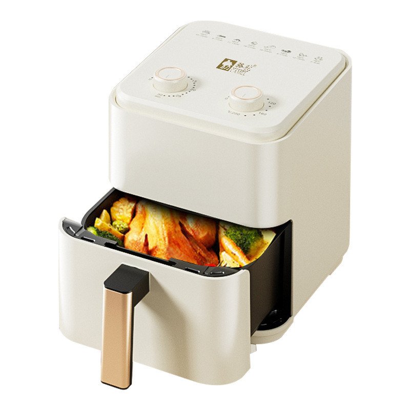 Household Intelligent Automatic Air Fryer Electric Multi-Function Oven Oil-Free Healthy Fryer Double Knob Use-Friendly Toaster