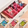 4pcs - Drawer organizing board storage box home decor wardrobe short box clothes dividers plastic box for storage adjustable Drawer Organizer Board Storage Boxes- LARGE