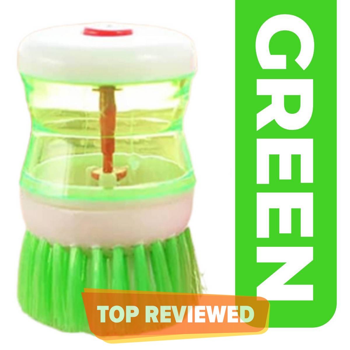 Scrub Kitchen wash tool and dishwashing brush for kitchen cleaning brush and Pot dish plastic brush with washing up liquid for self dispensing cleaning brush Soap dispenser brush
