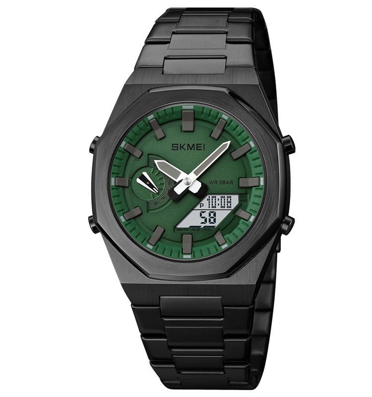 Angular Shape Ga2100 Multifunction Sports Watch g Series Shock Style Silicone Bracelet Transparent Double Display Men Watches