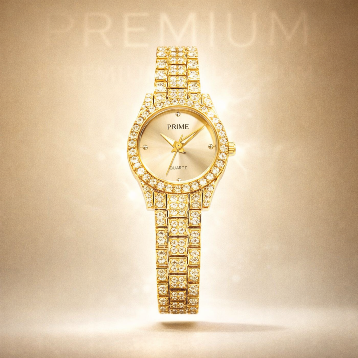 Luxurious Ladies Golden Fashion Watch 100% Imported Quality Classical Collection Fashion Watch for Girl's
