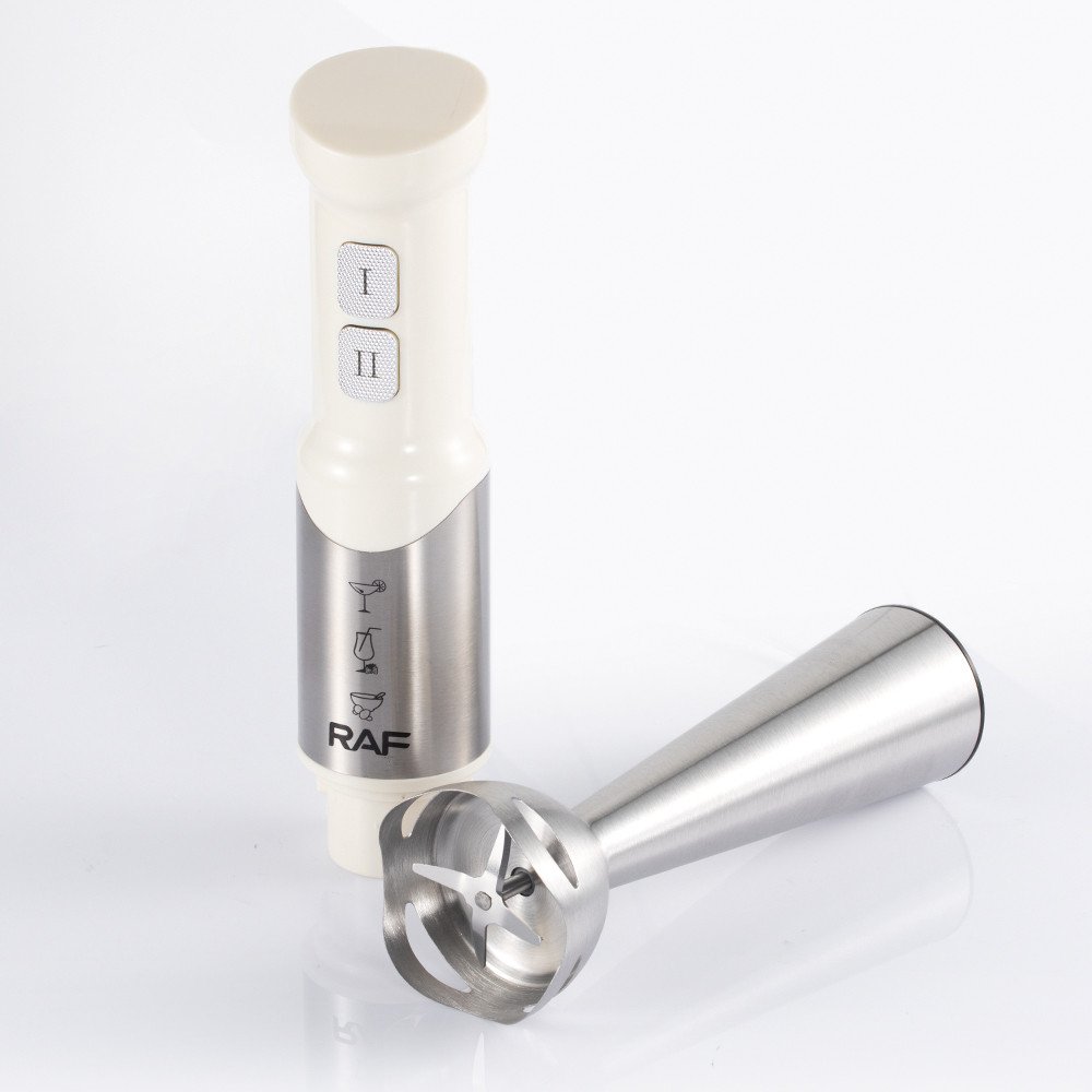RAF 400w 4 Stainless Steel Blade 2 Speeds Mini Durable Electric Hand Blender Home Kitchen for Food Fruit Smart Juicer Hand Mixer