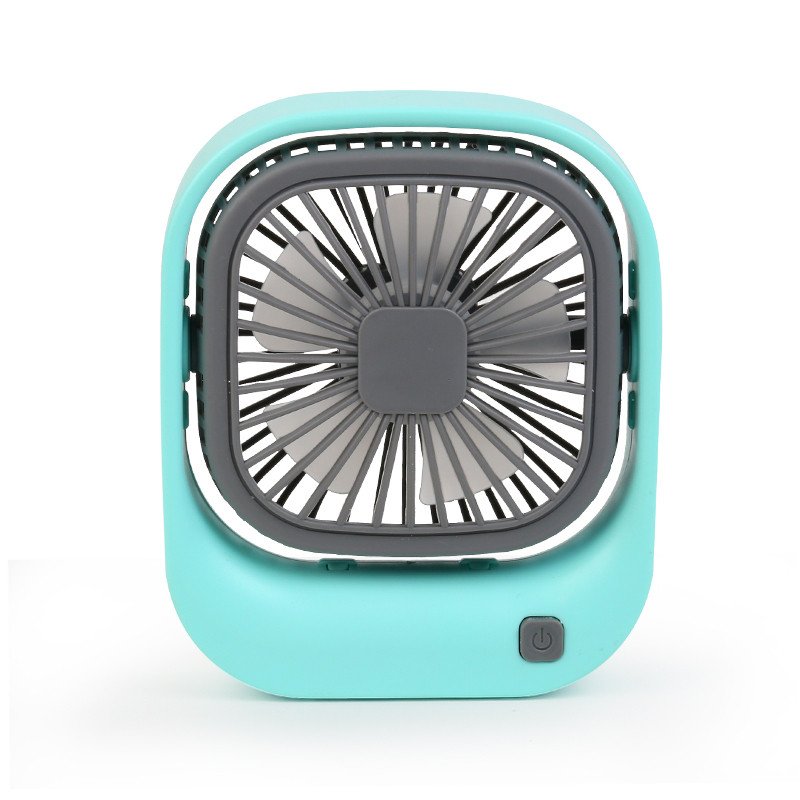 New Square Mini USB Charging Fan Adjustable Student Desk Desktop Fan High Wind Cooling Electric/Battery Powered Floor Gift