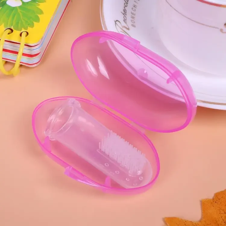 Baby Tooth Brush Silicone Baby Finger Tooth Brush Soft Rubber Tooth Massager Brush Silicone Finger Toothbrush For Kids Baby Infant
