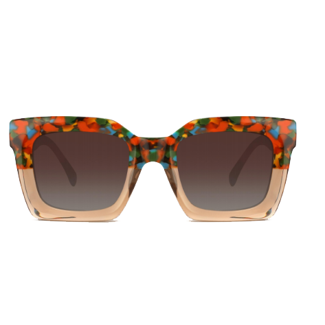 shades Men Style Thick Square Frame Acetate Sunglasses Polarized Tortoise Square Sun Glasses for ladies lens