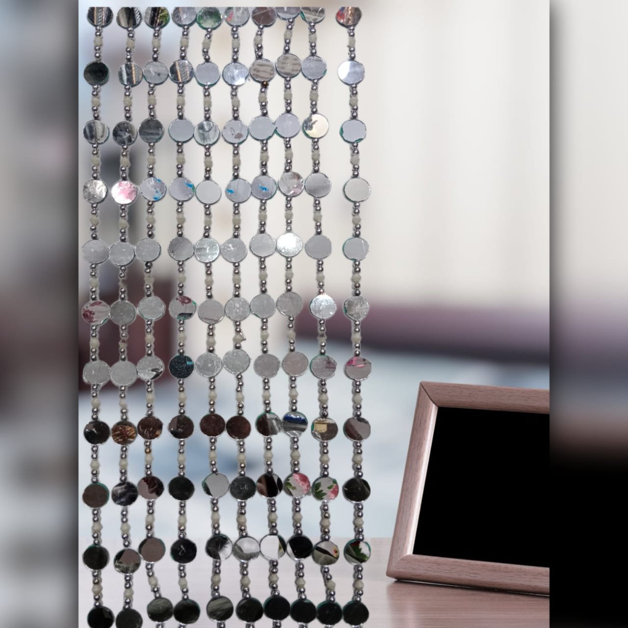 Pack of 10 beautifull mirror decoration curtain