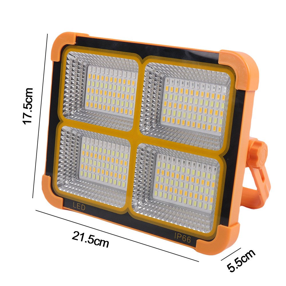 Rechargeable Portable LED Solar Lamp Stock Hanging Design for Outdoor Camping Light Led Emergency Lighting ABS Body